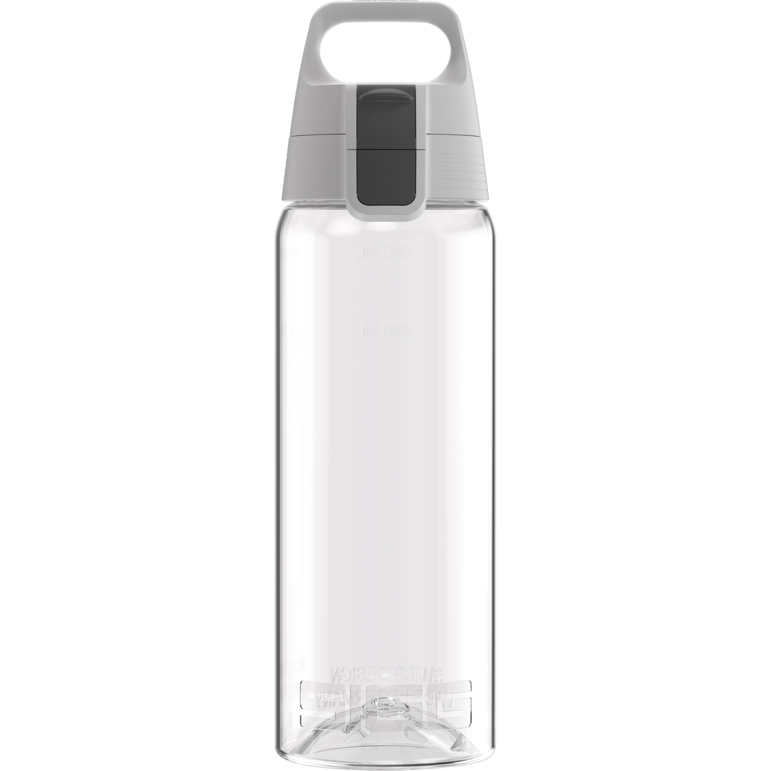 Sigg - Tritan Water Bottle - Total Color ONE Transparent - Suitable For Carbonated Beverages - Dishwasher Safe - Leakproof - Featherweight BPA Free - 0.6L — image 1