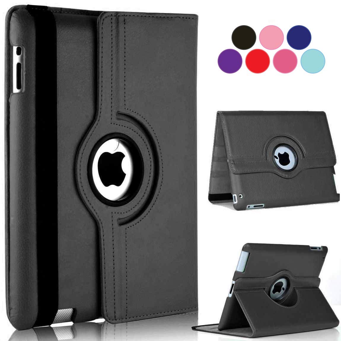 Vultic Rotating Case for iPad Air 3 (2019) / Pro 10.5 inch (2017), 360 Degree Stand [Auto Sleep/Wake] Folio PU Leather Smart Cover (Black)