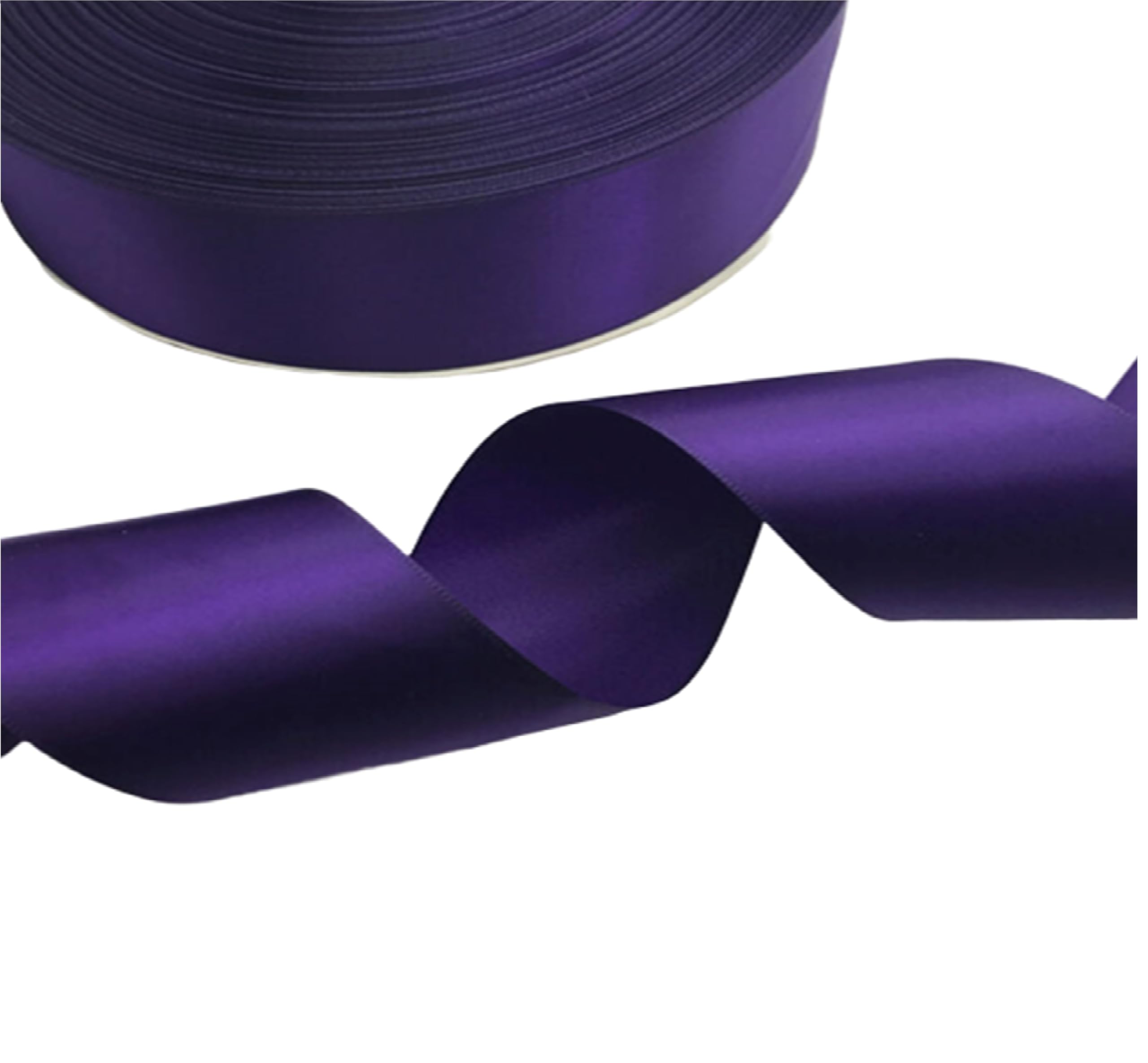 Dark Purple 20MM Satin Ribbon 23 METRES Gift Wrap Ribbon, Ribbons for Gift Wrapping, Christmas Ribbon, Gift Wrapping Ribbon for Crafting, Wedding Party Decor