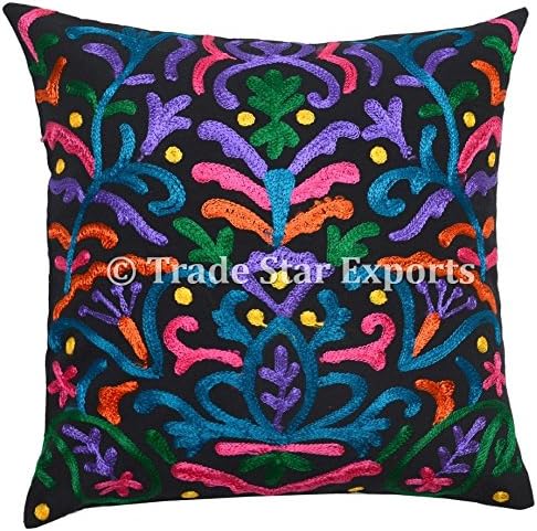 funda de almohada suzani 16x16 cojines