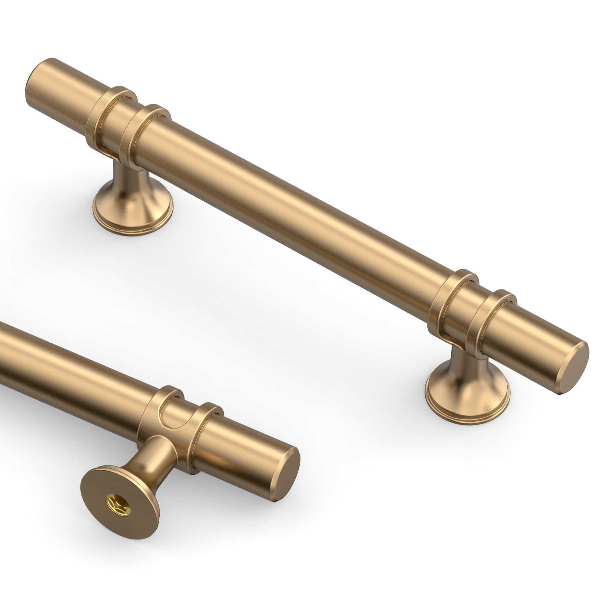 Photo 1 of Asidrama 10 Pack 3.75 Inch(96mm) Champagne Bronze Kitchen Cabinet Handles, Cabinet Pulls Kitchen Cabinet Hardware Cupboard Handles Drawer Pulls