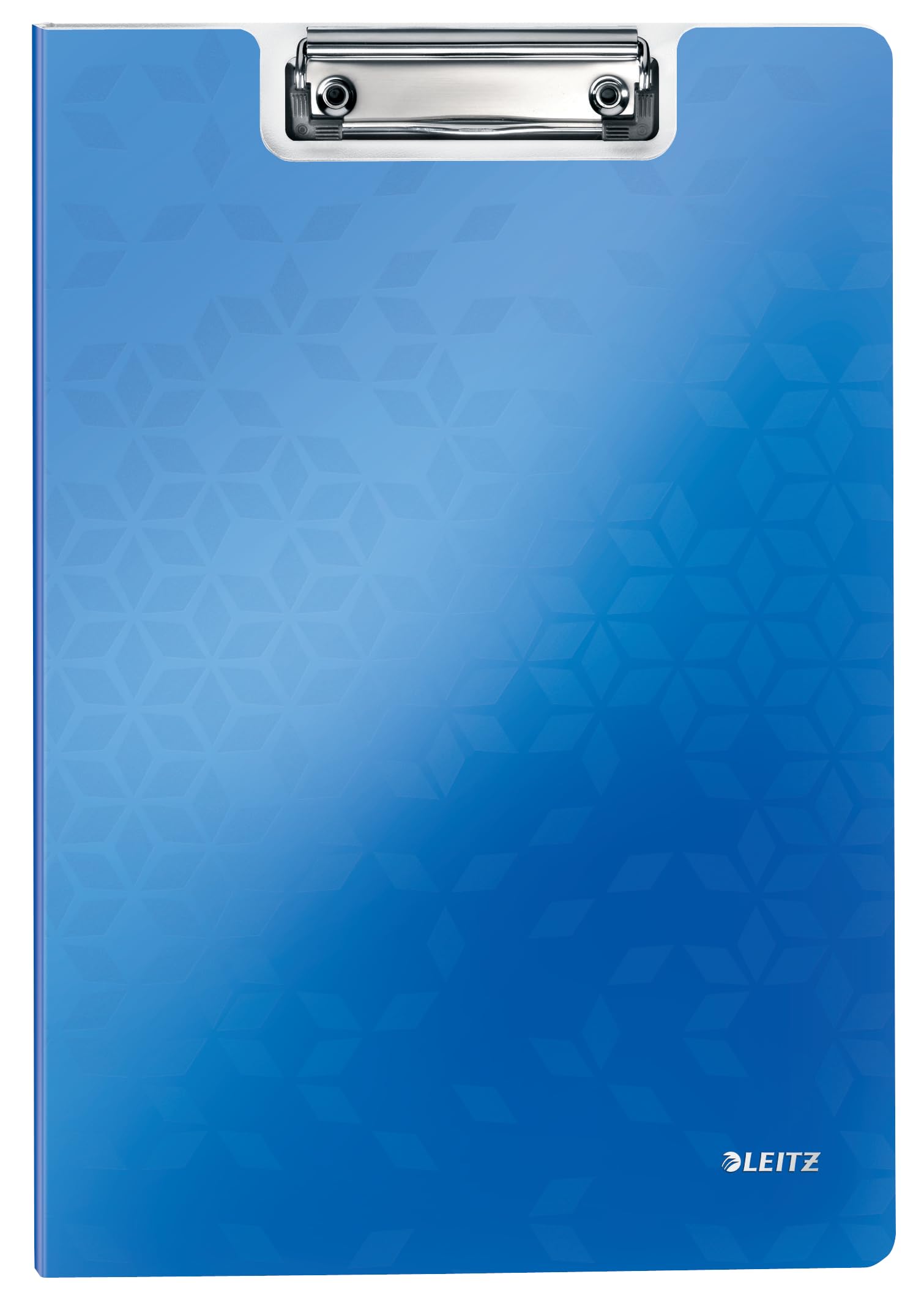 Leitz A4 Clipfolder with Cover, Lightweight Polyfoam, WOW Range, Metallic Blue,41990036