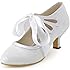 Escarpins De Mariée Diamant Ruban Avec Noeud - Talon 10.2cm Plateforme 1.3cm - Chaussures Soirée élégantes Pour Femme