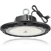 CHMLT LED High Bay UFO Lights 150W | 22500lm, 5000K, Eqv. to 600W HPS/MH, Shop Warehouse Factory, Black Finish Type