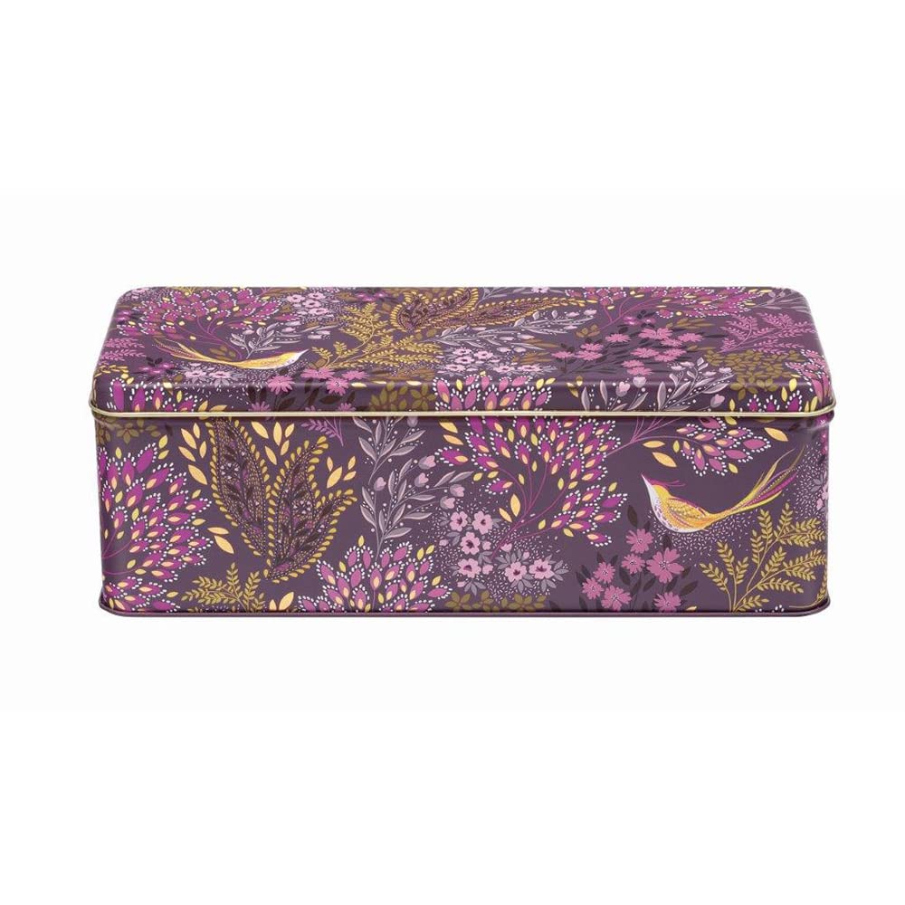 Elite Gift Boxes Sara Miller - Haveli Garden Long Deep Rectangular (cracker) Tin 240 x 100 x 70mm