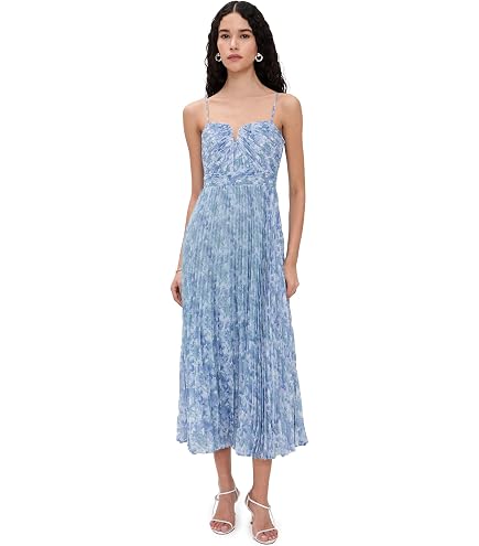 Corset Midi Dress with Eyelet Detail by ASTR the Label at Amazon Women's Clothing store