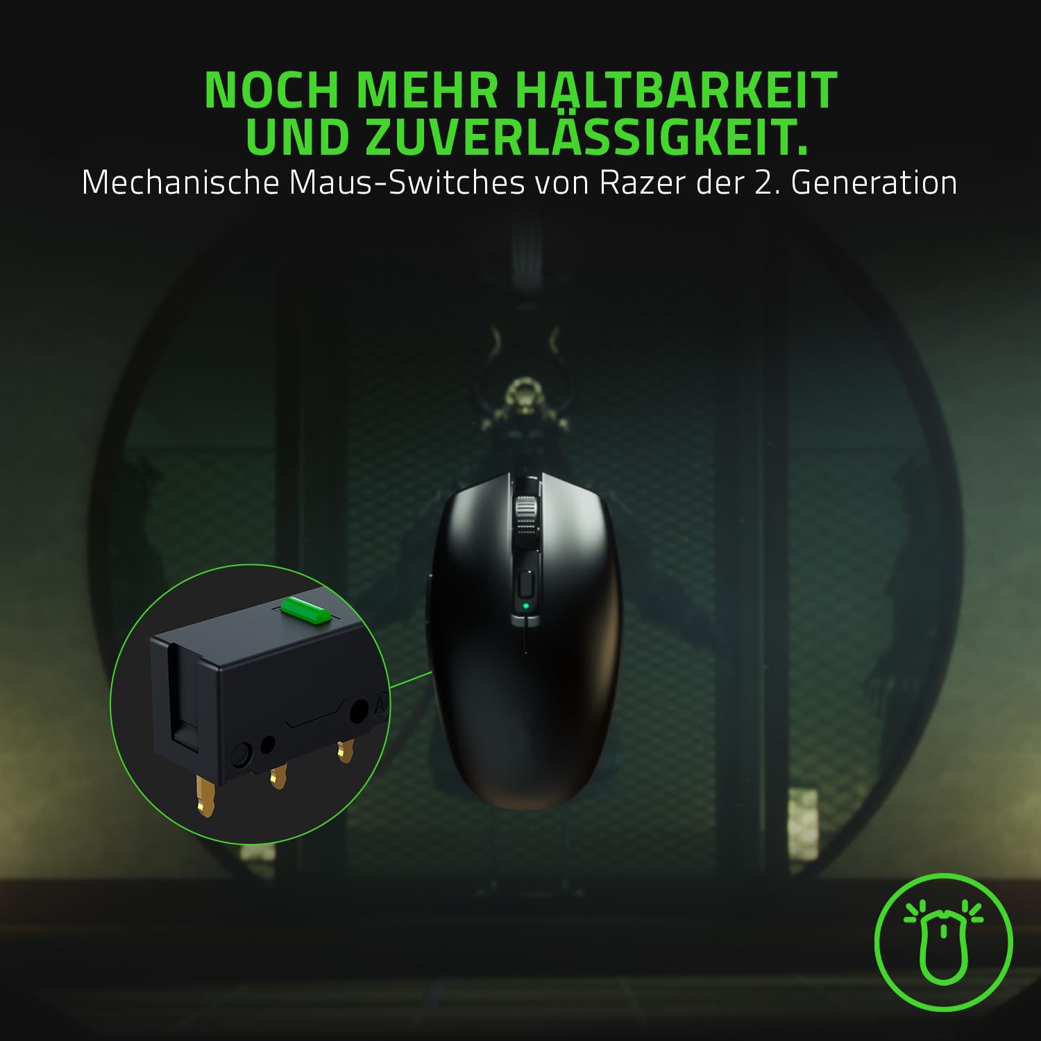 Razer Orochi V2 - Mobile kabellose Gaming-Maus mit bis zu 950 Stunden Batterie-Laufzeit (Ultra leichtes Design, 2 kabellose Modi, Mechanische Maus-Switches) Schwarz 5