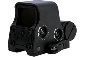 Bravary Holographic Sight 551 552 553 556 558 Red Green Dot Holo Sight Metal Scope 10 Levels Brightness Adjustment Holographic Sight
