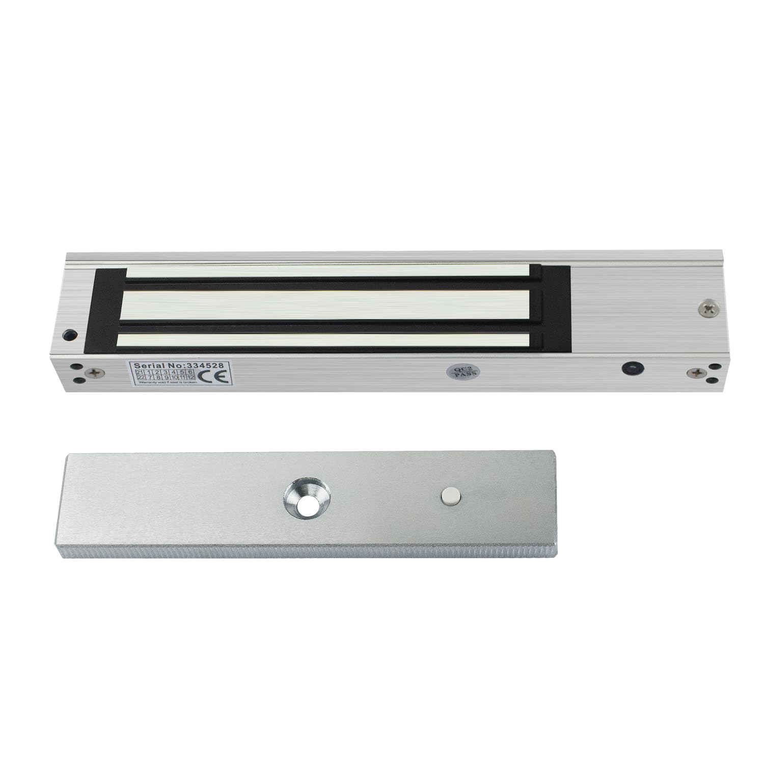 AOAMZ Waterproof Magnetic Lock 280 kg 600 lbs Electromagnetic Locks for Access Control System Host Controller Door Access Locks NC Mode, Brushed Surface