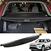 Marretoo for Toyota RAV4 Cargo Cover 2025 2024 2023 2022 2021-2019 for Toyota RAV4 Accessories Black Retractable Factory Styl