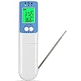 Metris Instruments Food Cooking Meat Thermometer Digital Infrared Laser Instant Read with Probe for Kitchen Outside Grill BBQ Smoker, Food Inspector Model TCT703