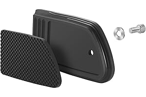 HEYOMOTOR Brake Pedal Pad Cover for Harley Touring, Road King, Street Glide (1980-2023), Softail FL Slim, Heritage, Fatboy (1986-2017), Dyna FLD (2012-2016)