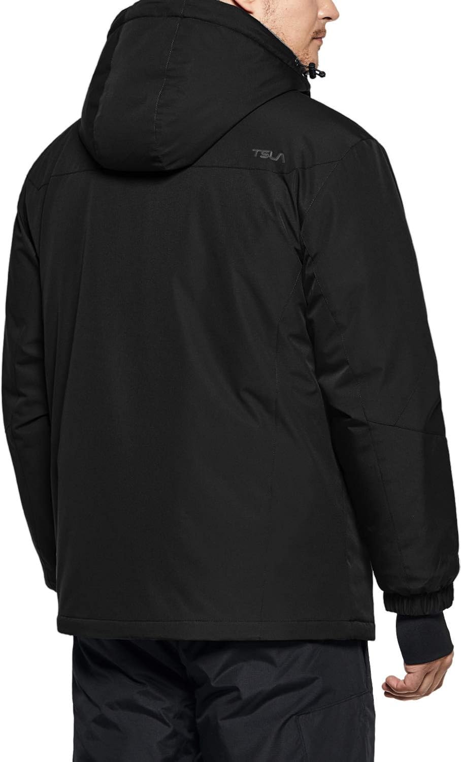 TSLA Men's Winter Ski Jacket, Waterproof Warm Insulated Snow Coats, Cold Weather Windproof Snowboard Jacket with Hood : Clothing