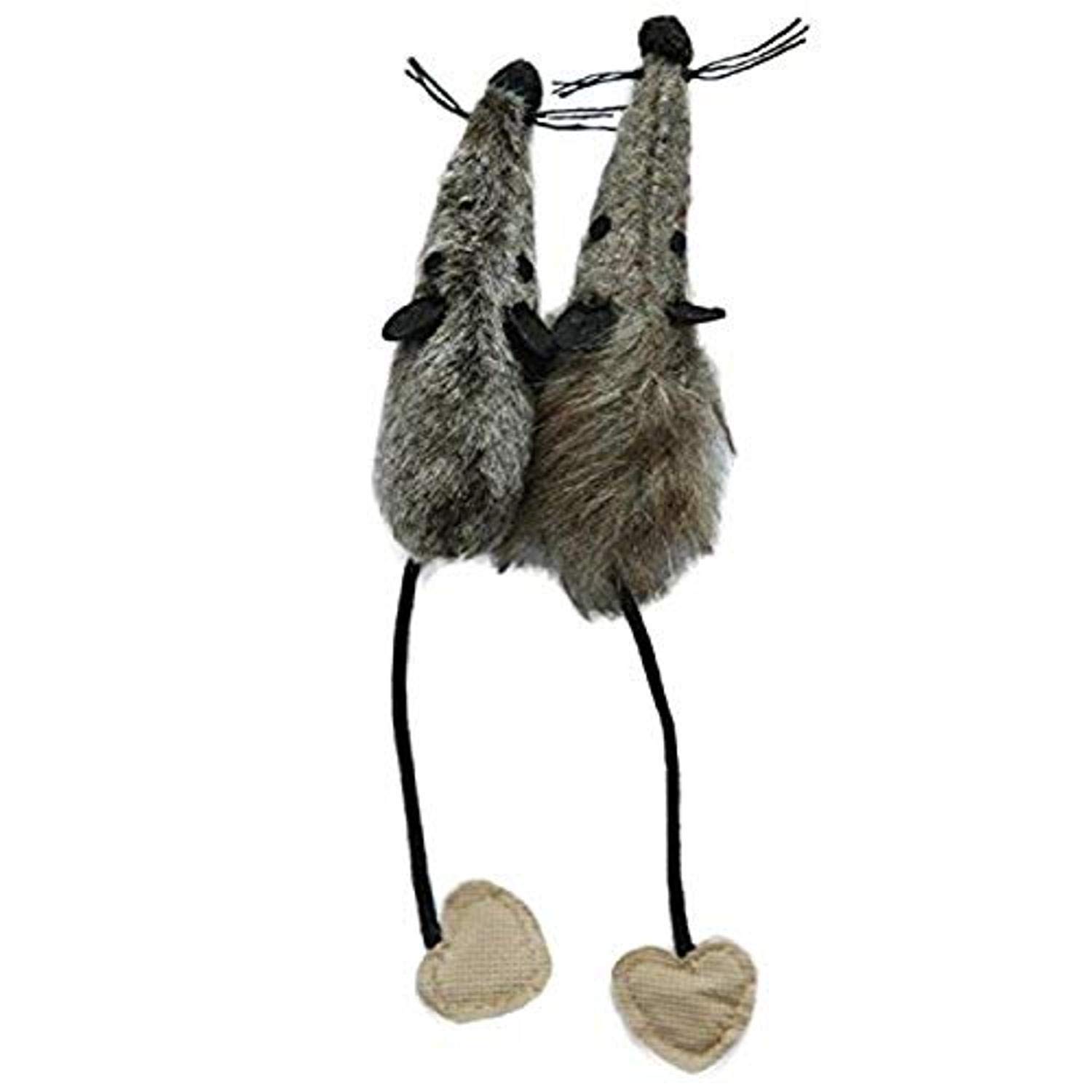 Rosewood Silvervine Cat Toy – Pack of 2 Plush Mice Toys with Natural Silvervine – Catnip Alternative – Promotes Play, Exercise and Healthy Behaviour – Interactive Toys for Indoor & Outdoor Cats