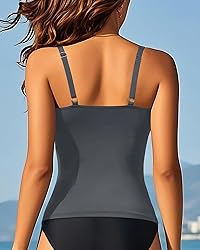 Aqua Eve Tankini Tops for Women Swimwear Top Only