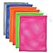 M-Aimee 6 Pack Mesh Stuff Sack, Laundry Bag,Golf Ball Bag, Durable Lightweight Nylon Mesh Bag with Cord Lock Closure (Multicolor)