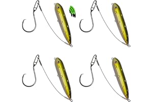 Wondersee Catfish Float Rig Santee Rig Catfish Floats Santee Cooper Catfishing Rig for Bank River Lake with Circle Hooks Catfish Rattling Line Float Catfishing Tackle (Pack of 4)