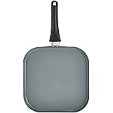 GoodCook Everyday Griddle Pan Ceramic Nonstick Aluminum Construction for Even Heating Non-Toxic PTFE & PFOA Free, 11-Inch, Black