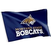 Desert Cactus Montana State University MSU Flag - 3 x 5 Feet Bobcats Banner, Indoor/Outdoor Durable Fabric, 100% Polyester Design (Style 5)
