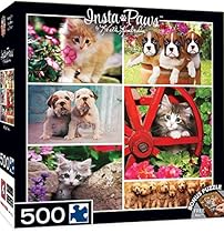 MasterPieces Instapaws #FuzzyFriends - Puppies & Kittens 500 Piece Jigsaw Puzzle by Keith Kimberlin