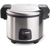 Winco 30 Cup Commercial-Grade Electric Rice Cooker, s | 1550W power, Foodservice, Great for Rice, Batch Cooking and Buffets