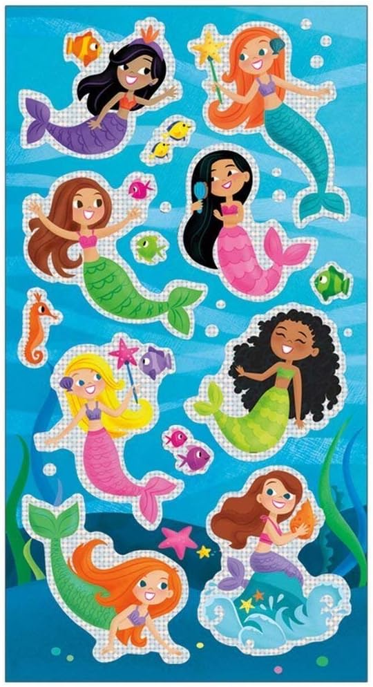 Peaceable Kingdom Mermaids Shiny Foil Sticker Pack