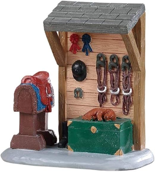 Amazon Com Lemax Village Collection Horse Tack Station 94549