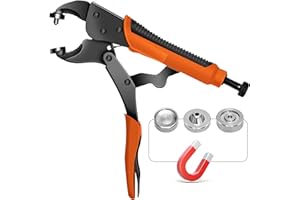 Heavy Duty Snap Fasteners Kit,【Upgraded Version】 Snap Pliers for Metal Snaps, CENOZ Canvas Snap Kit Tool with 2 Dies, for Fastening, Replacing Metal Snaps, Repairing Boat Covers, Canvas, SewingTarps