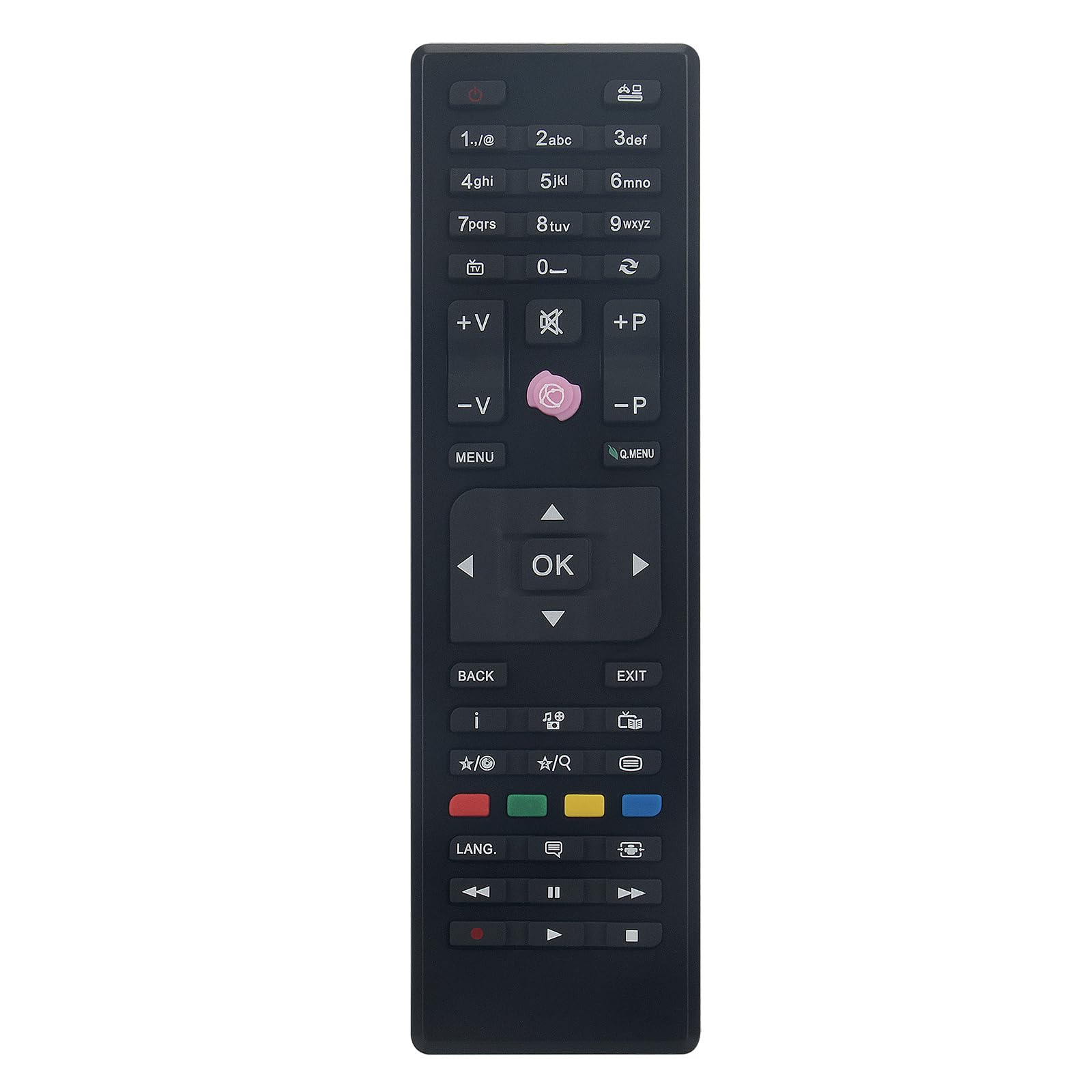 VINABTY RC4870 Remote Control Replacement apply for Bush DLED40287FHD ELED40287FHDDVD DLED32165HDY LED TV