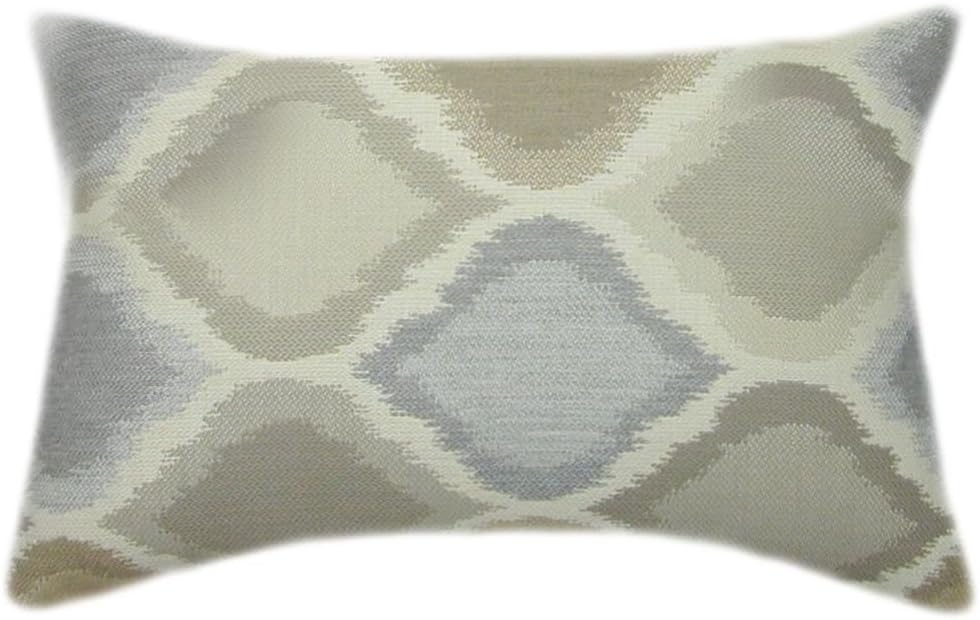 TPO Design, Sunbrella Empire Dove Indoor/Outdoor Pillow 12x18 Rectangle