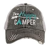 I'm A Happy Camper Women's Mesh Trucker Hat Cap by Katydid
