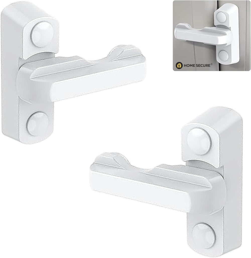 HomeSecure x2 Sash Jammers for uPVC Windows & Doors White