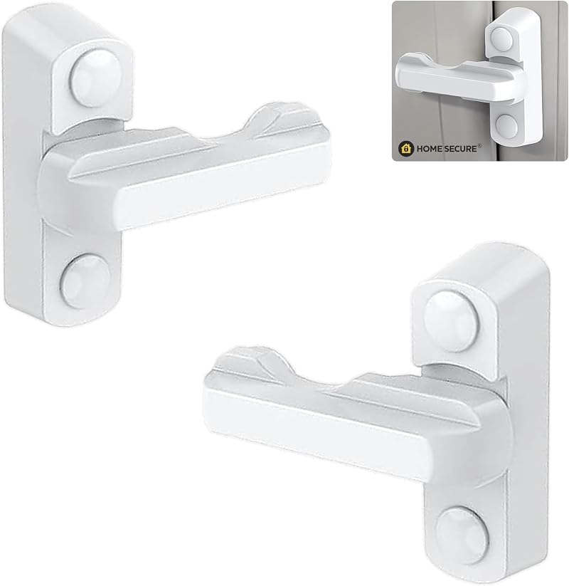 HomeSecure x2 Sash Jammers for uPVC Windows & Doors White