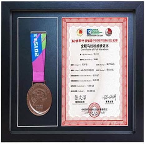 Caja expositora de medallas con puerta de cristal, caja de madera para exhibir en la pared,