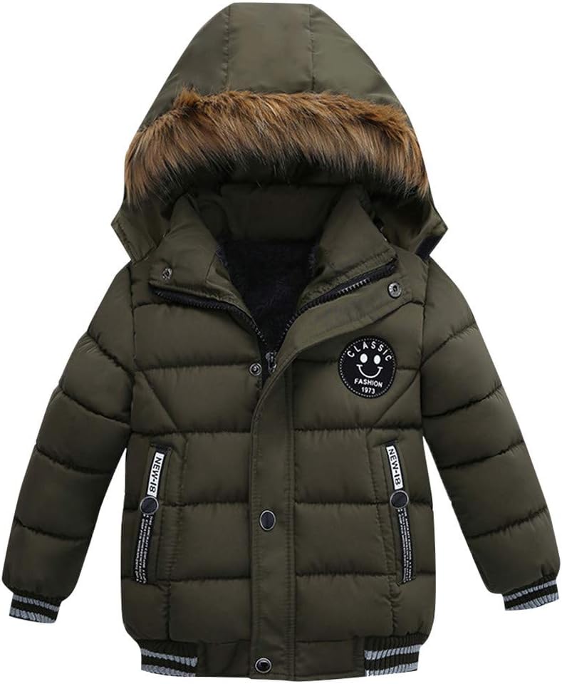 Winter Coats for Kids 1-5 Years, Weant Newborn Infant Toddler Baby Boys Winter Hoodie Hooded Puffer Coat Warm Thicken Down Jacket Outwear Snowsuit for Kdis Boys Girls Clothes Outfit Gifts