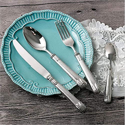 Utensil-Set-Silverware-Set-Cutlery-Knife-Sets-Cutlery-Flatware-Set-304-Stainless-Steel-Dinnerware-Set-Kitchen-Silverware-Tableware-Silver-16-Piece-Service-for-4Flatware-Set