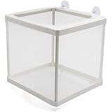 uxcell Fish Tank Aquarium Water Separation Frame Net Fry Hatchery Breeder White