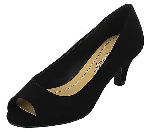 Amazon Com City Classified Comfort Women S Open Peep Toe Low