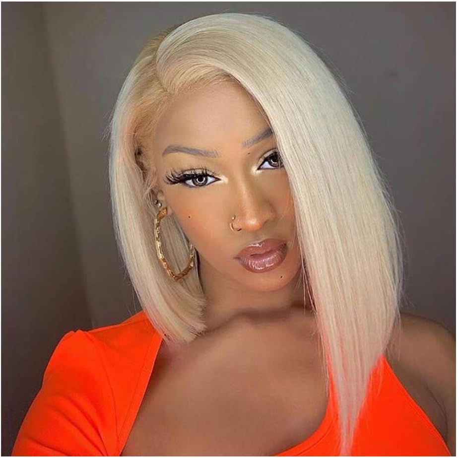 MIRTHFUL 613 Blonde 3 Bundles With Closure (14 14 14+12 Inch) Brazilian Straight Human Hair Bundles With Closure Pre Plucked With Baby Hair 100% Human Hair Weave With Lace Closure