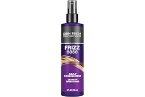 John Frieda Frizz Ease Daily Nourishment Leave-In Conditioner, Detangles Frizzy, Damaged Hair, Reduces Breakage, Protects Against Heat, with Vitamins A, C, E & Green Tea Extract, 8 Oz