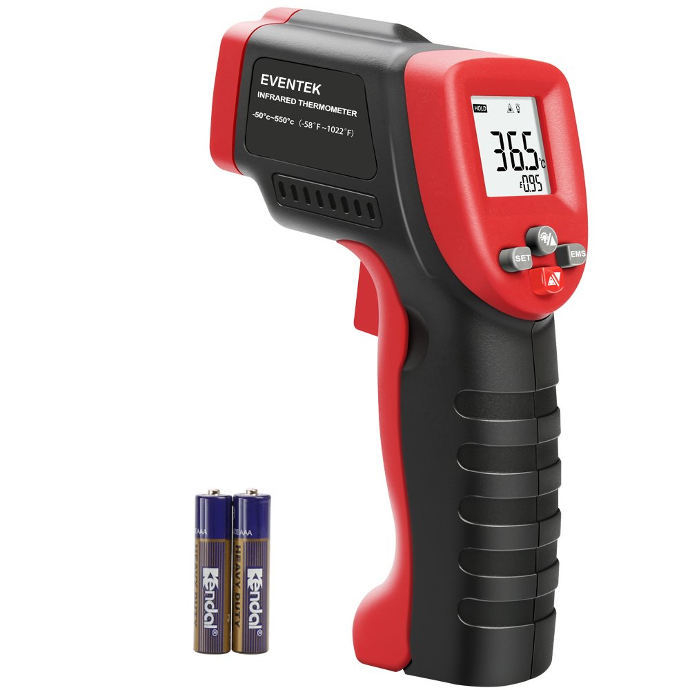 Laser Infrarot Thermometer, Eventek 50 bis +550°C(58°F 1022°F) IR