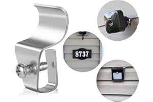 Antimbee Vinyl Siding Clips - 10 Pack Hangers, Upgrade No-Hole Outdoor Camera Mount for Blink, Arlo, Ring - No Damage, No Dri
