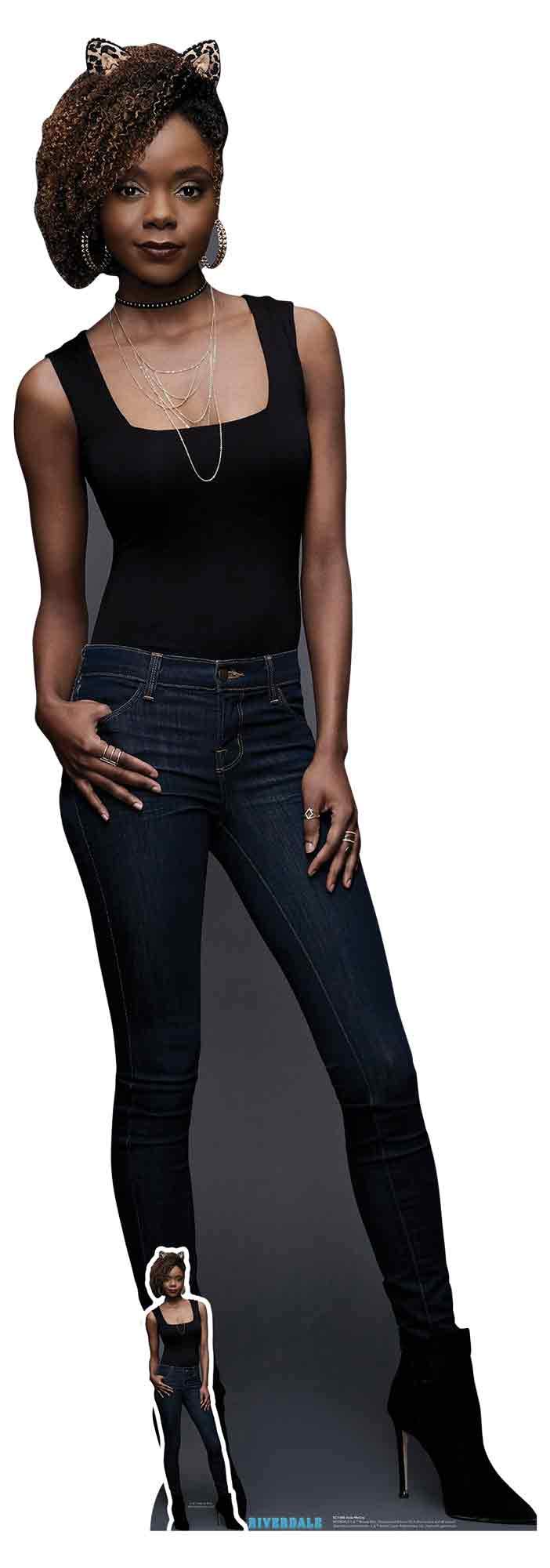STAR CUTOUTS SC1390 Josie McCoy Lifesize Cutout (Ashleigh Murray) Headband Riverdale with Free Mini Cardboard Standee 164cm Tall, Solid, Multicolour, Regular