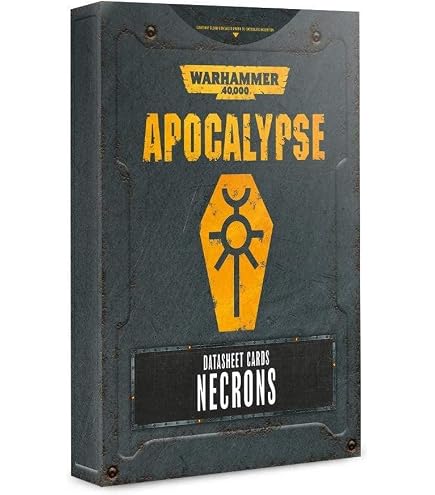 Amazon.com: Warhammer 40K: Apocalypse Datasheets - Necrons