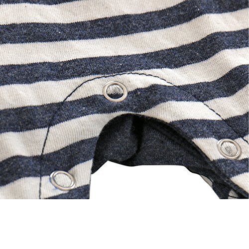 Bebone Baby Boy Striped Patchwork Romper - Image 5