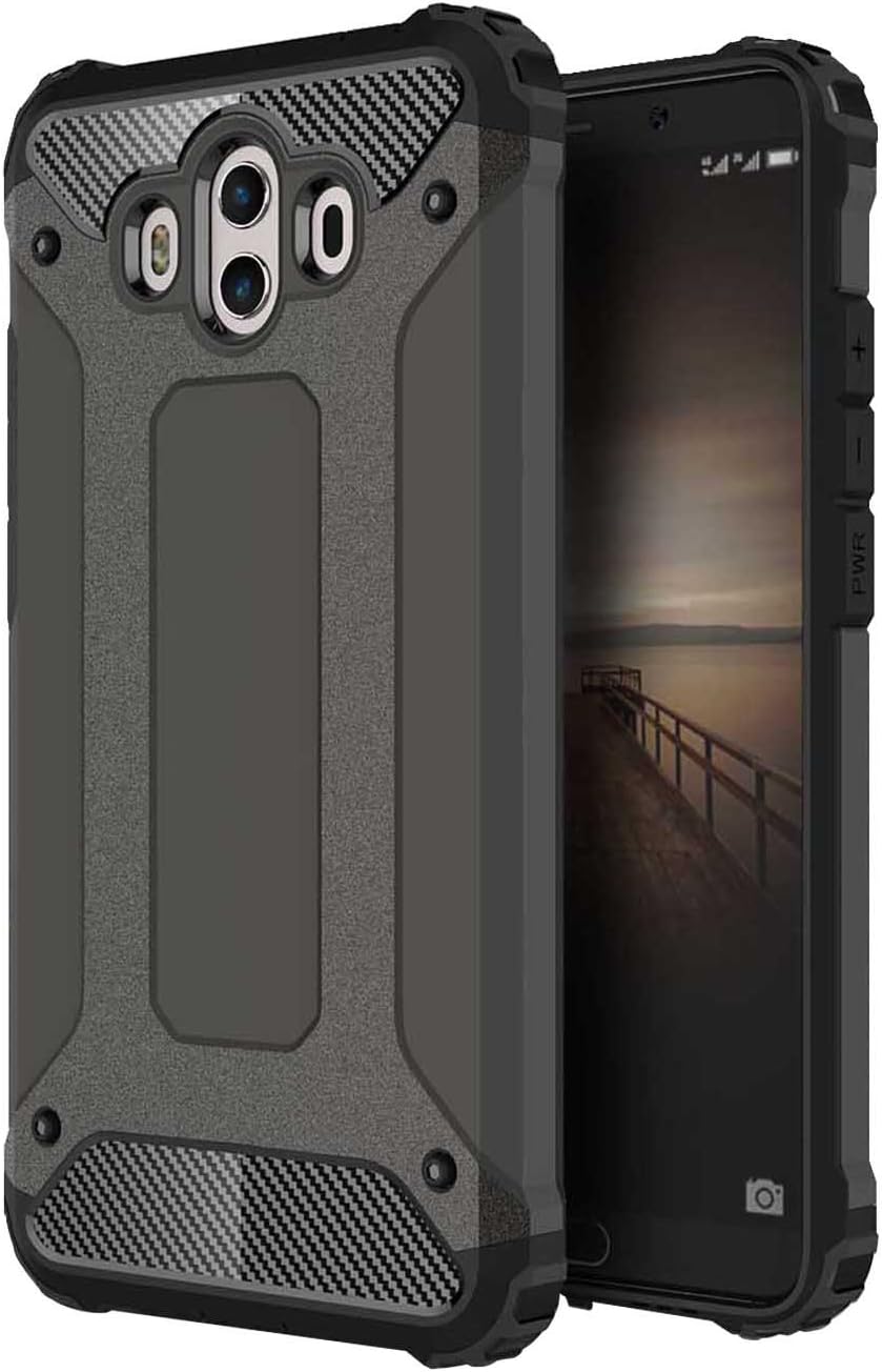 Huawei Mate 10 CASE, Mate 10 CASE, Torryka Premium Anti Drop Protection Sleek Slim FIT Durable Anti-Scratch Dual Layer Shockproof Dustproof Armor CASE for Huawei MATE10 - Black