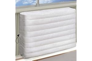 Brivic Indoor Air Conditioner Cover AC Cover for Inside Window Unit 25 x 17 x 3.5 inches(L x H x D),White