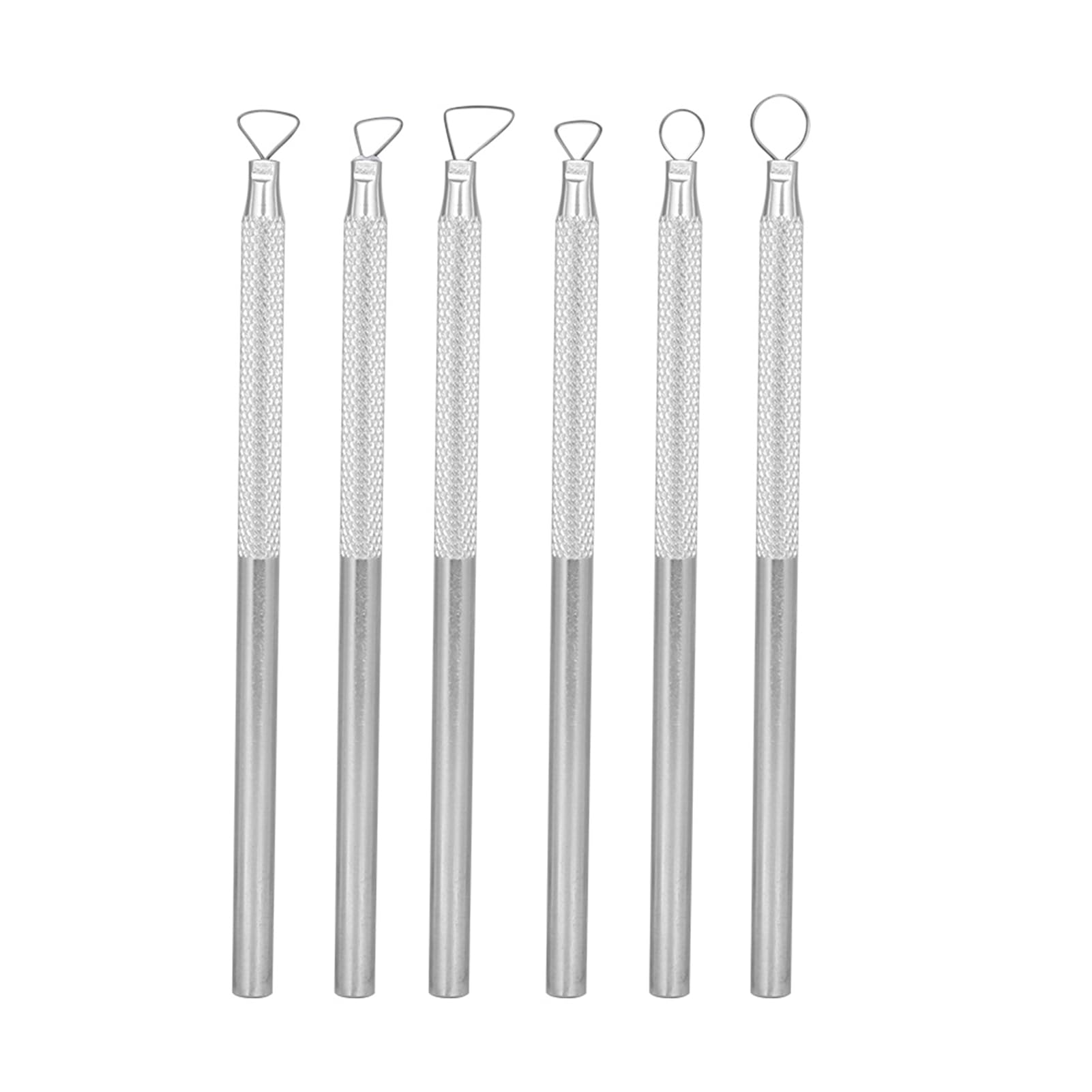 Carving Scraper 6Pcs/Set Carving Clay Scraper Ceramic Detail Tool Engraving Clay Pottery Sculpting Tool Aluminium Alloy for Sludge Embossing Modeling Smoothing