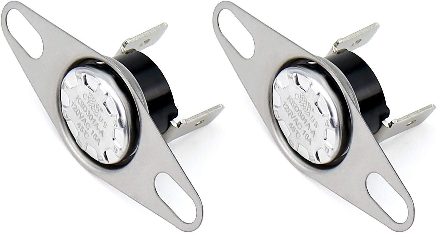 Funmit Thermal Fan Switch Replacement for Fireplace Blower, Circuit On At 115°F and