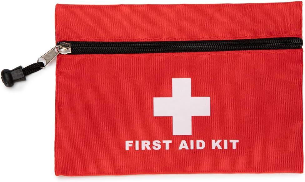 Red First Aid Bag Small First Aid Kit Empty Medical Storage Bag for First Aid Kits Pack Emergency Hiking Backpacking Camping Cycling Travel Car
